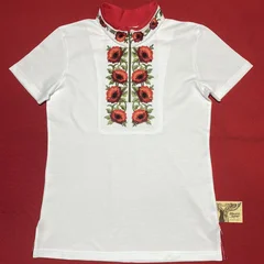 поло Вишиванка Чевоні Маки